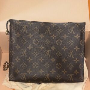 Louis Vuitton Brown Monogram Pouch